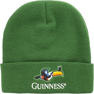 Guinness Beer Toucan Green Knit Cuffed Beanie