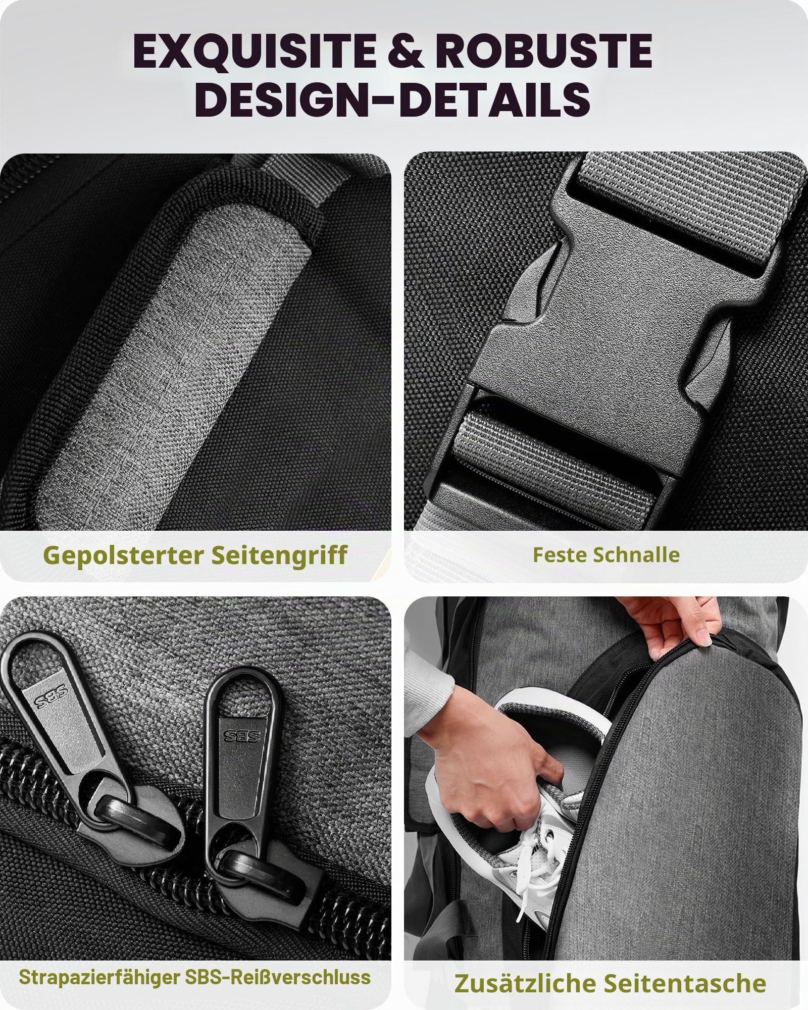 OutdoorMaster Gepolstert Golf Reisetasche mit Verstärkte Räder, 900D Heavy Duty Oxford Abriebfestigkeit & wasserdichte Golf Reisetasche, Soft-Sided Golfschlägertasche, Schuhe/Zubehör Lagerung