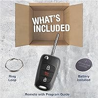 Vista 3 de KeylessOption Llavero de encendido remoto para automóvil de entrada sin llave para Kia Rio 2010-2013 2012-2014