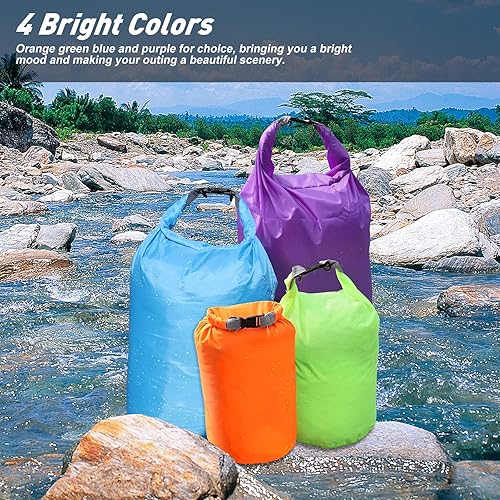 Miniatura 6 de Bolsa seca de 5 L10 L20 L40 L70 L, impermeable, ligera, portátil, bolsa de almacenamiento en seco para mantener el equipo seco limpio para kayak,