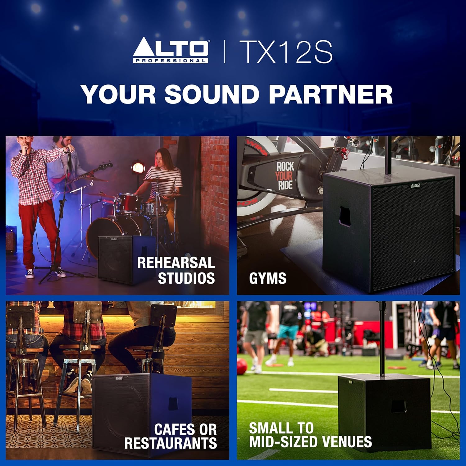 ALTO TX12S 900W 12" Subwoofer, DSP-Enhanced Powered PA Speaker with 2" Voice Coil, Superior Bass, Easy Setup - Image 8