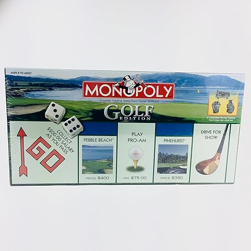 Golf 2000 Edición Coleccionista Monopoly Juego de mesa