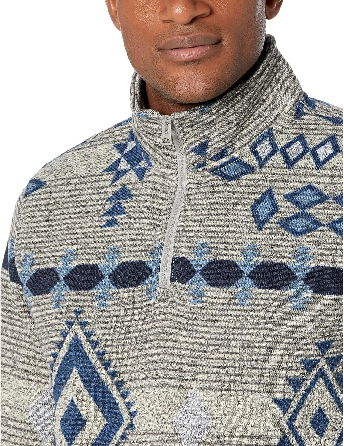 Lucky Brand Women's Mock Neck Half Zip Los Feliz Southwestern Print Fleece - Image 3