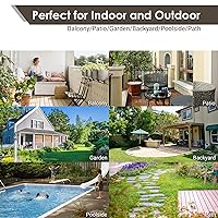 Vista 9 de PrimeZone - 9 azulejos entrelazados de madera de acacia sólida para terraza, patio, 12 x 12 pulgadas, impermeables, para interiores y exteriores