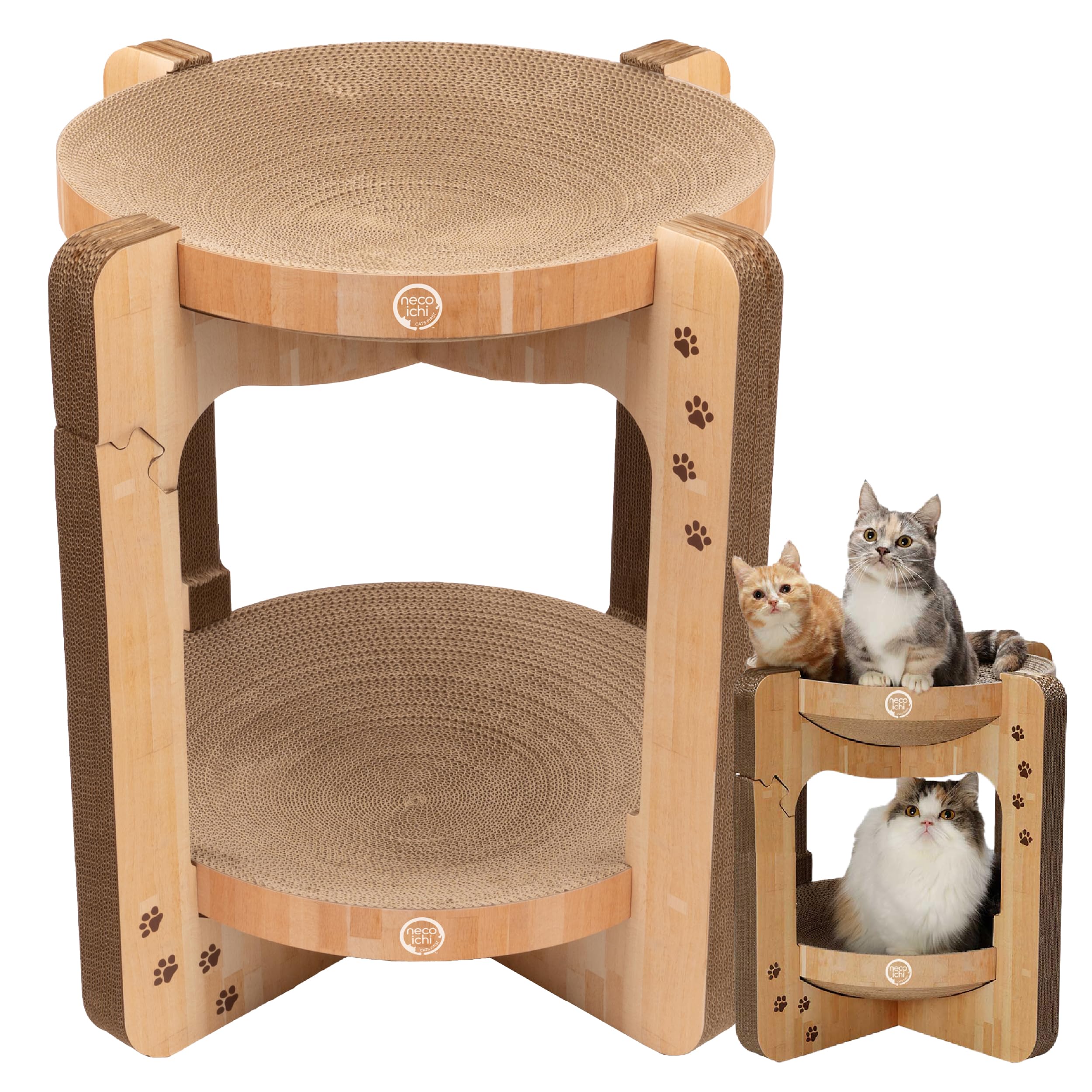 Cozy Kratzschale für Katzen, Größe XL, b.Tower (Eiche)
