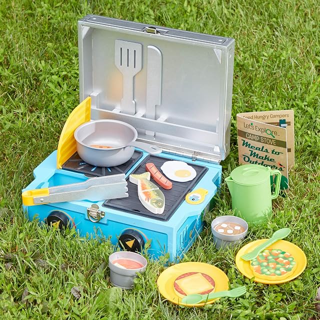 Foto 6 de 6 de Melissa & Doug Let's Explore Camp Stove Pretend Play Set 3+ Regalo para niño o niña, Multicolor