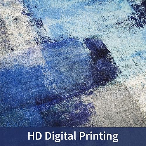 Miniatura 2 de MitoVilla Juego de 4 piezas de baño azul marino con cortina de ducha y alfombras, juegos de cortinas de ducha azul oscuro con alfombras para