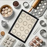 Silicone Baking Mats 3 Pack, Non-Stick Heat Resistant Reusable Baking Sheets with Measurement Markings, 16.5x11.5 in & 11.5x8.5 in