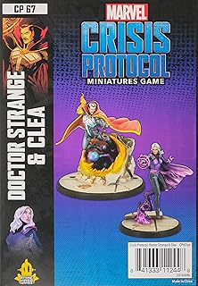 Marvel Crisis Protocol Doctor Strange & Clea Character Pack | Miniatures Battle Game for Adults and Teens | Ages 14+ | 2 Players | Avg. Playtime 90 Minutes | Made by Atomic Mass Games