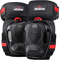 NoCry Professional Work Knee Pads for Construction: Ankle Support, Anti-Slip Cap, Thick Gel Foam Padding & Reinforced Straps