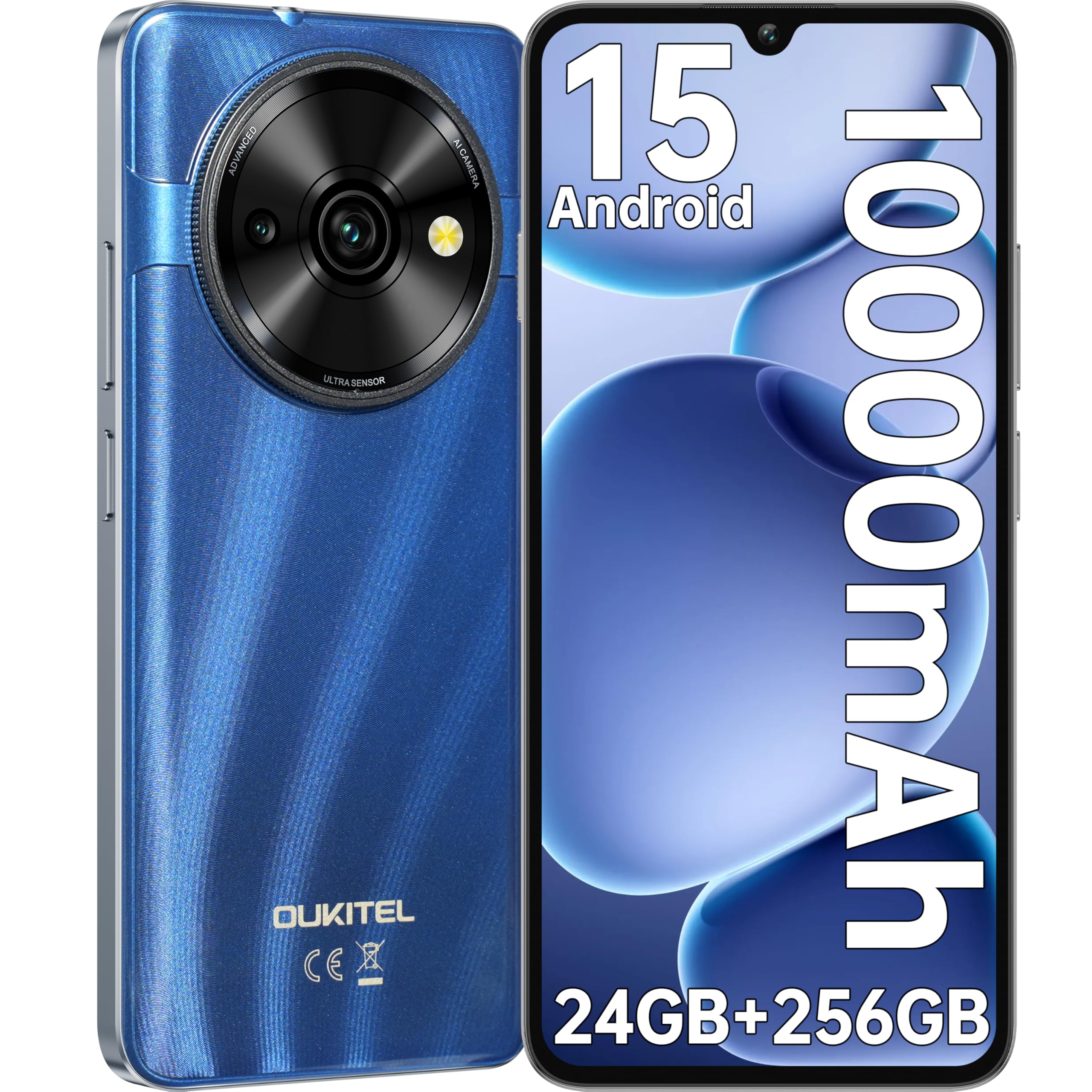 OUKITEL スマートフォン 本体 C59Pro 24GB 256GB スマートフォン本体 OUKITEL C59 Pro 24GB/256GB Amazon.com