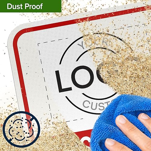 Miniatura 8 de My Sign Center - Letrero personalizado de no estacionamiento, letreros de estacionamiento reservados personalizados para negocios, 12 x 18 pulgadas,