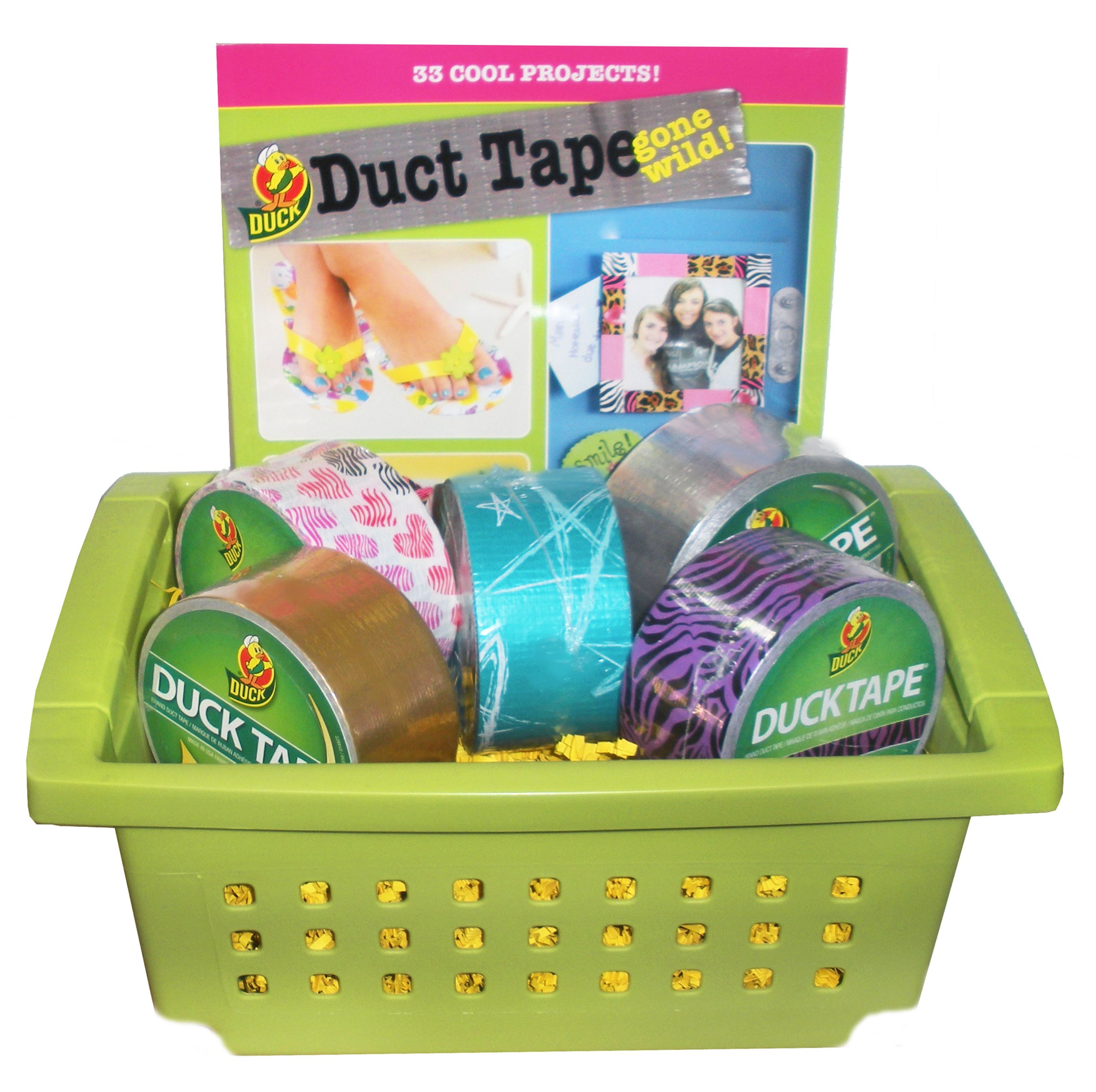 Girls' Dream Duct Tape Creativity Gift Basket - Perfect for Easter, Birtdays, Christmas, or Other Occasion