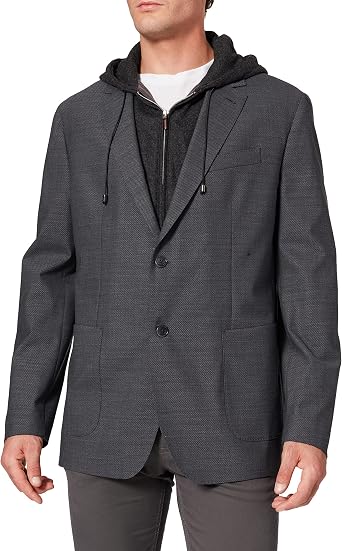 Hackett London Men's Strch Txture W/Hood Jacket