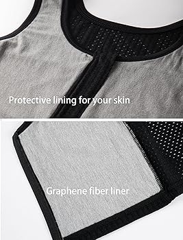 XUJI Chest Binder FTM Transgender Zip Up Binder Breathable Breast