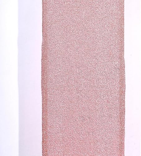 Miniatura 9 de Efavormart - Cubierta de telón de fondo de arco abierto de 7 pies, color oro rosa brillante, de elastano, con doble cara en forma de U, para arco de