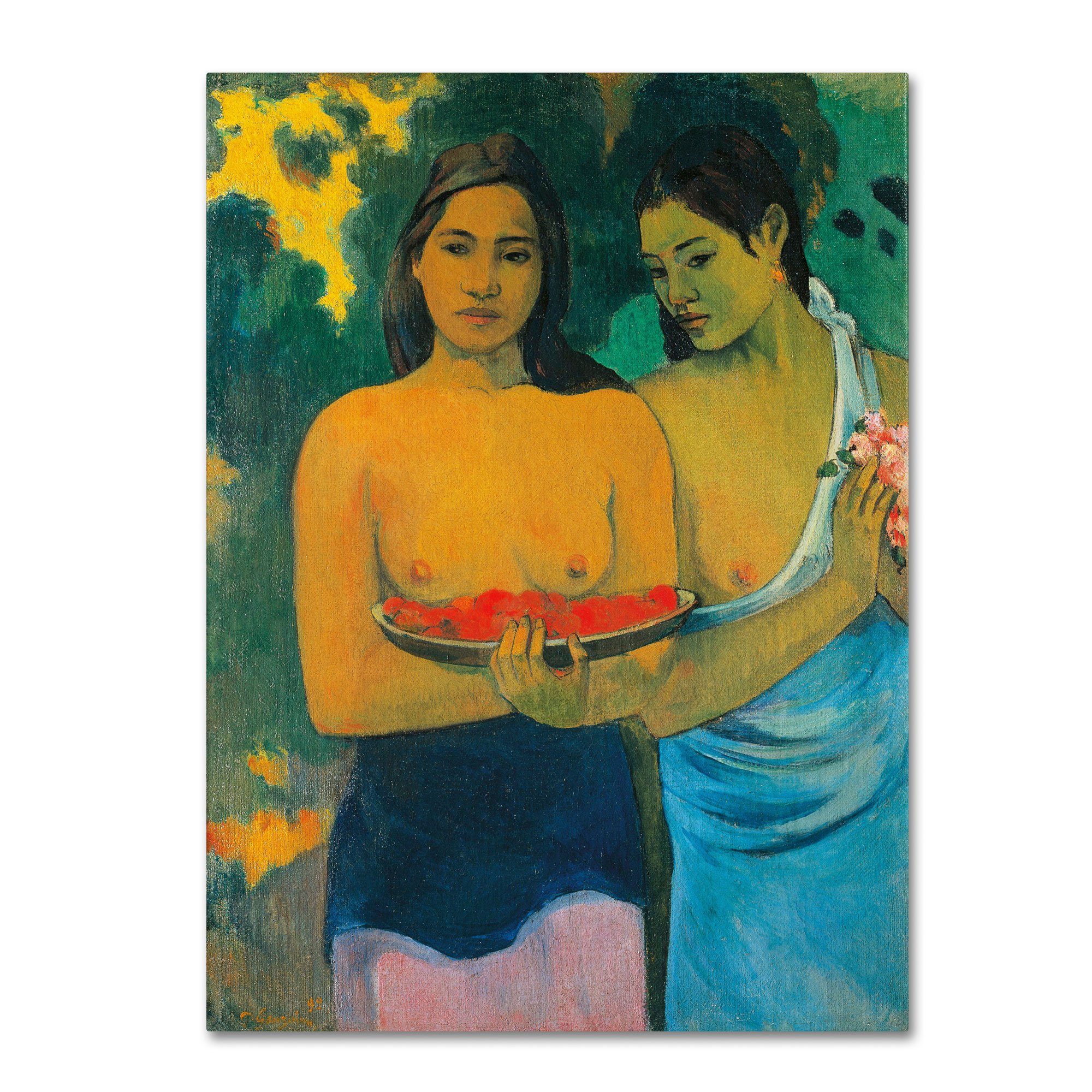 Amazon.co.jp: Trademark Fine Art Two Tahitian 女性用 1899