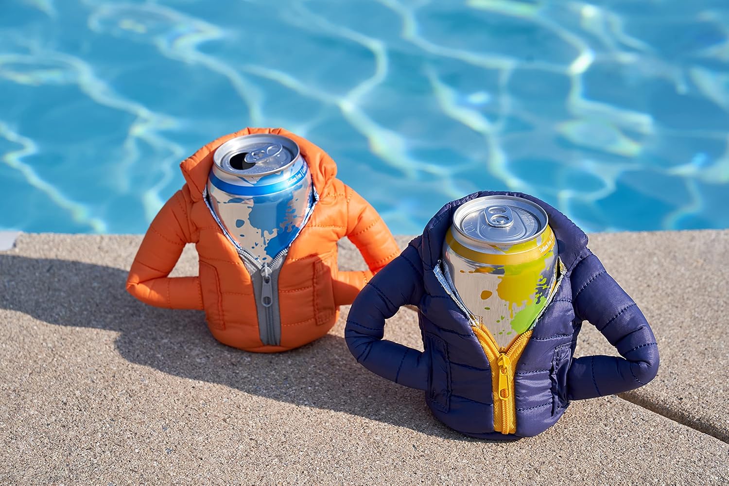 Cooler Life Vest Jacket Cover by In-Cog-Neato Secret Hide a Beer Can Beverage Cooler For 12oz Cans Unique Gifts for Her Him (Winter Jacket): Home & Kitchen