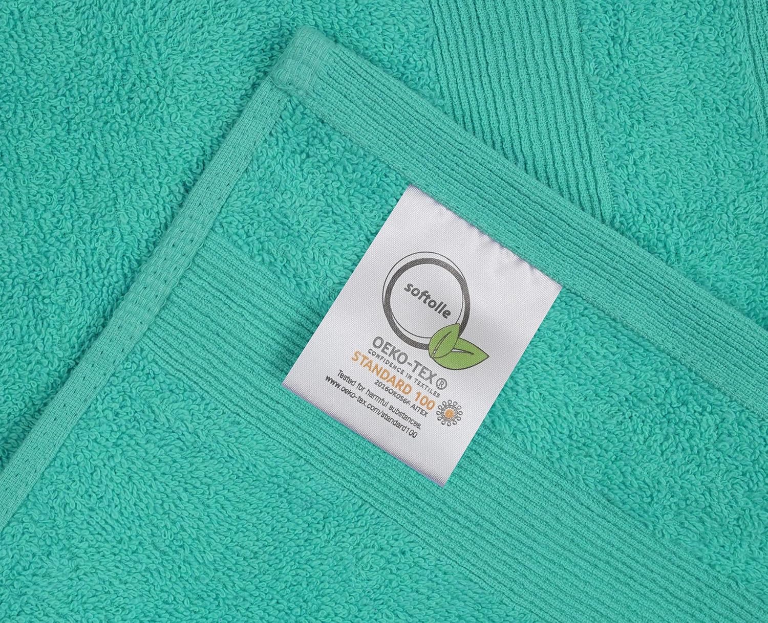 Premium Hand Towels Pack of 6 (16" x 30”) 100% Combed Ring Spun Cotton | Highly Absorbent Hand Towels Set | Ultra Soft for Home, Gym & Spa (Turquoise) - Image 5