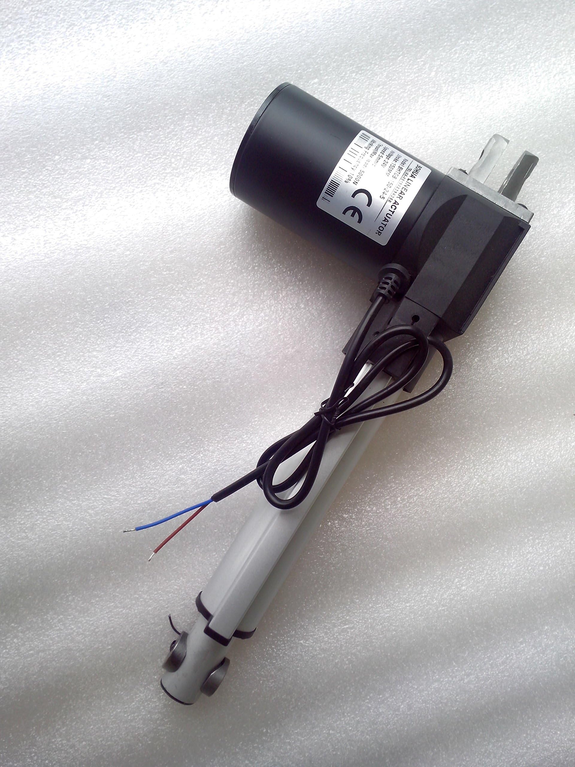 12inch/300mm Stroke Electric Linear Actuator dc Motor DC 12V 5mm/s, Heavy Duty Pusher 500Kg,