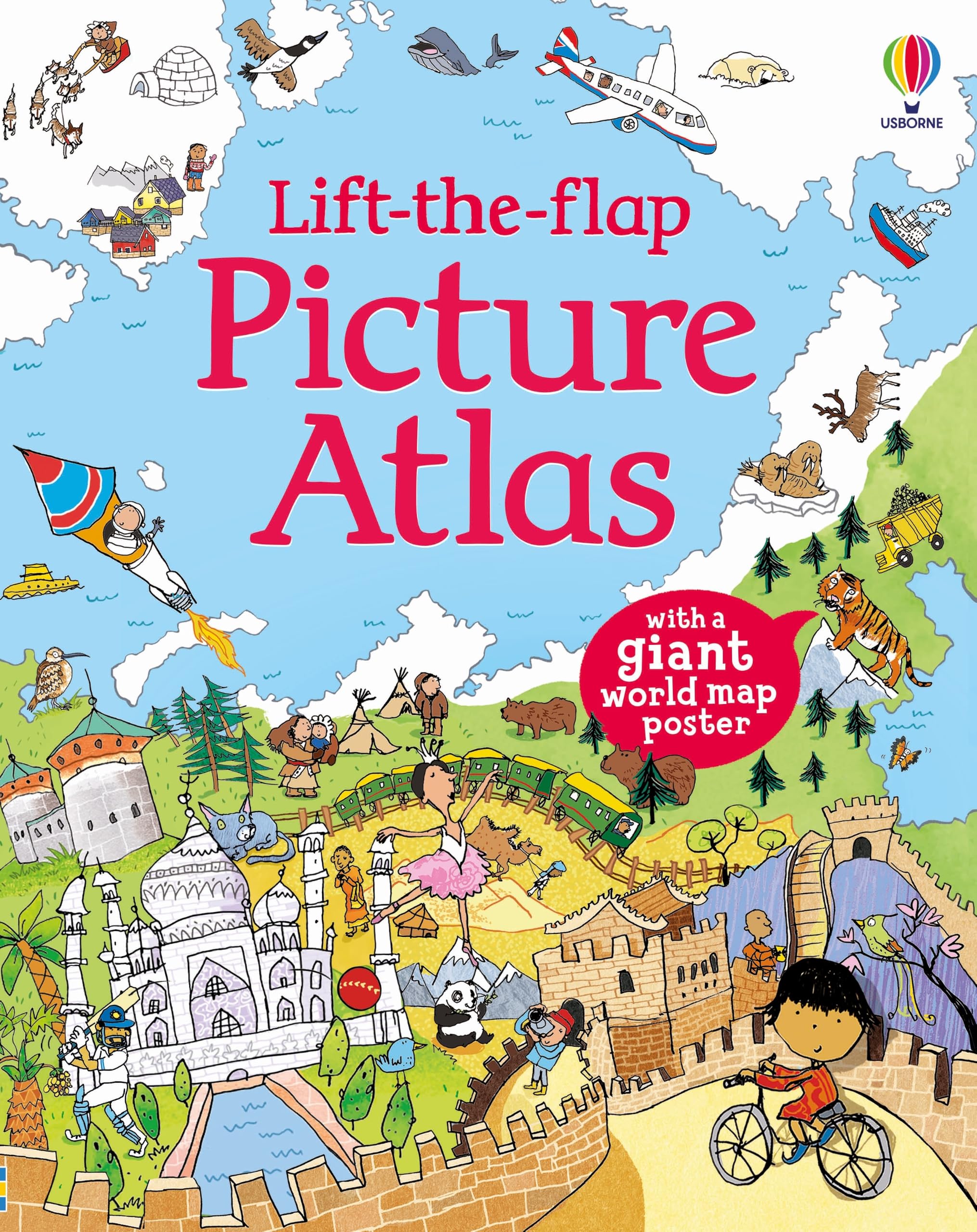 Lift the Flap Atlas: 1 (See Inside): with a giant world map poster