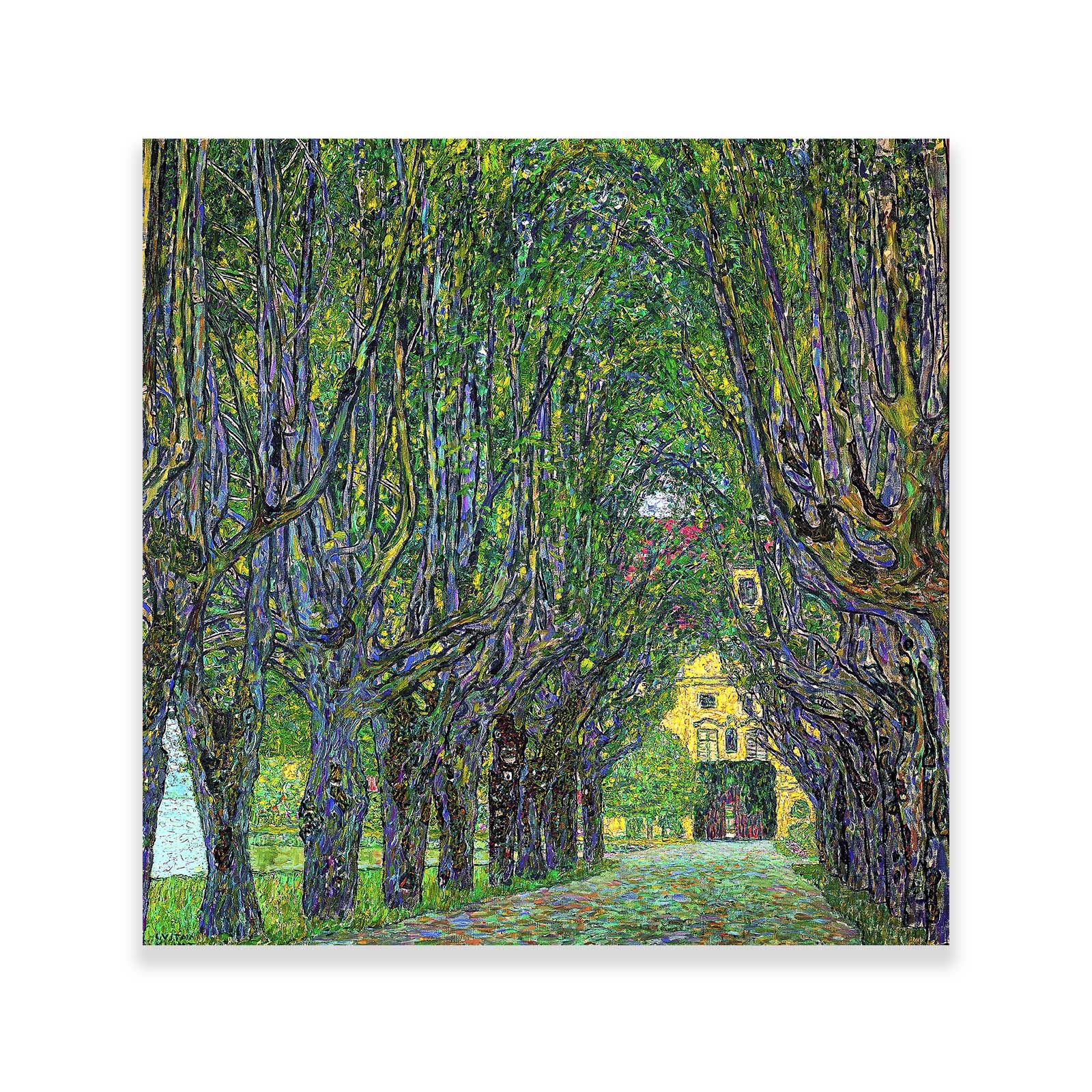 Gustav Klimt Wall Art - Avenue In Schloss Kammer Park Poster - Art Nouveau Print - Gustav Klimt The Park Poster - Natural Landscape Canvas Pictures for Office Hall Unframed (12x12inches/30x30cm)