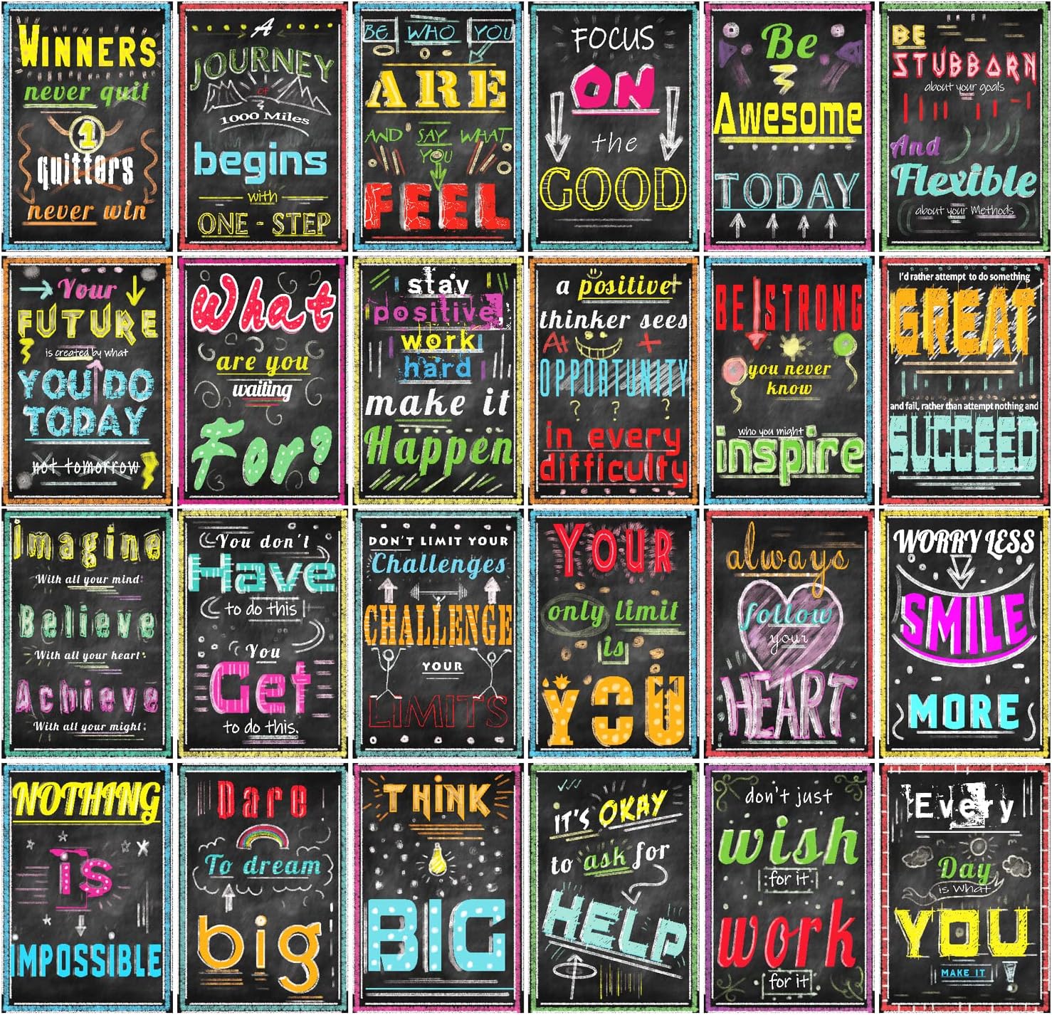 ShyLizard Motivational Posters for Classroom Decorations