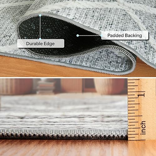 Miniatura 2 de ReaLife Rugs Alfombra lavable a máquina, para sala de estar, dormitorio, baño, cocina, entrada y oficina, acolchada con pelo bajo, resistente a las