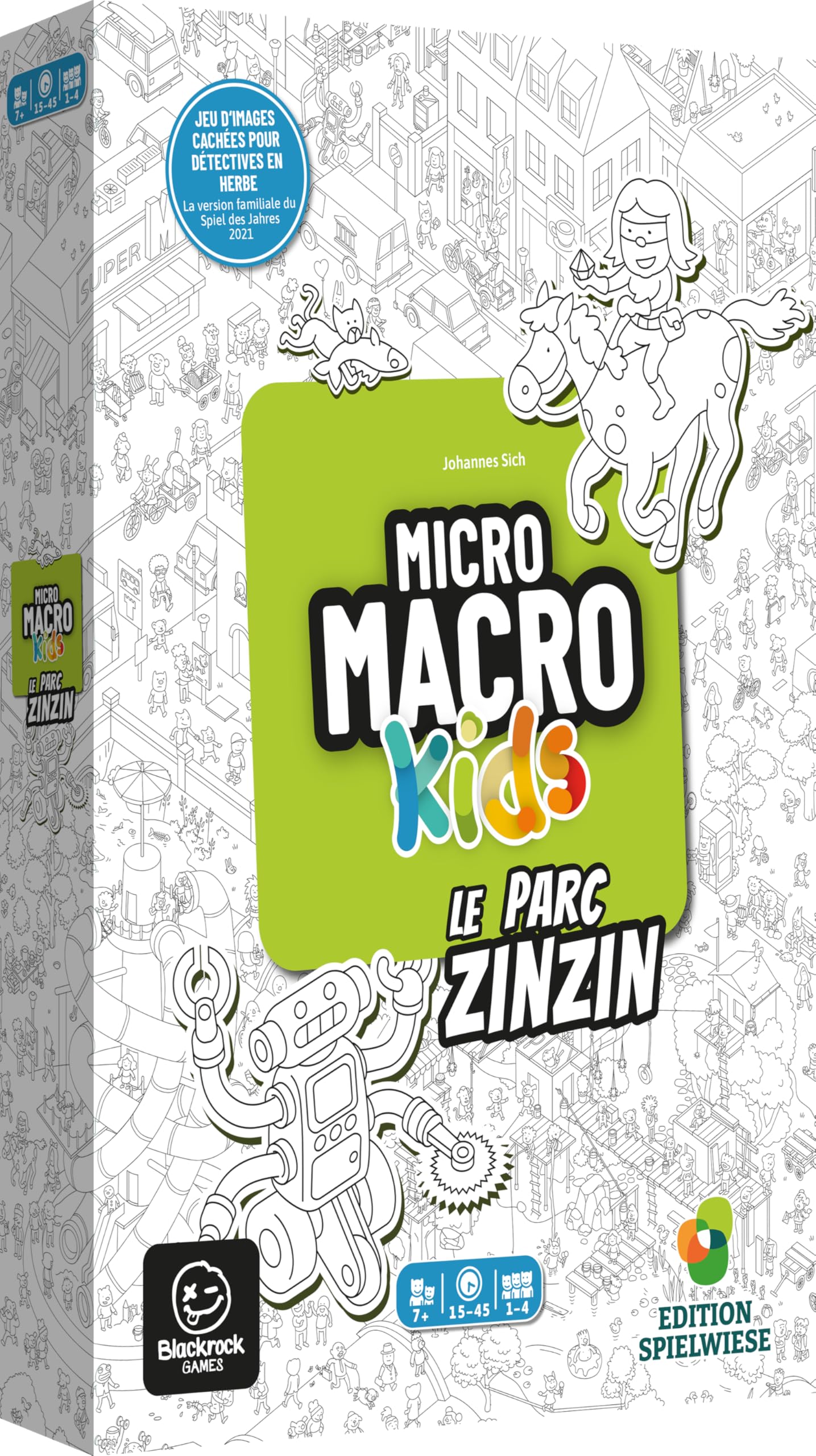 MicroMacro Kids - Zinzin Park - French Version, Multicolored, 275mm x 192mm x 37mm