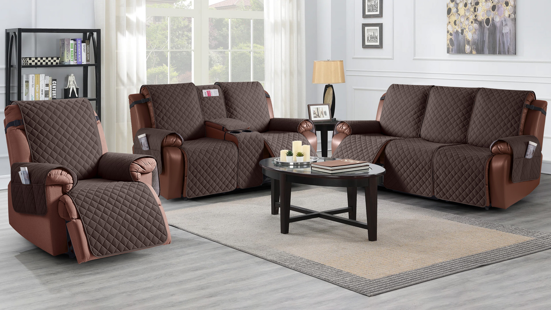 Amazon.com: KinCam 100% Waterproof Recliner Loveseat Cover with