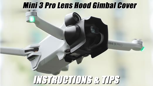 Mini 3 Pro Lens Cover Cap Gimbal Protector per DJI Mini 3 Pro Camera Drone Accessori Lens Guard Case Look Parasole Sun Hood