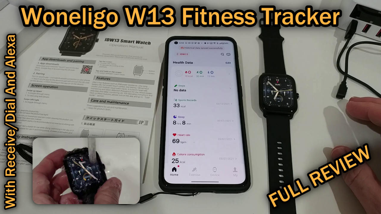 Watch Woneligo W13 Fitness Tracker Smart Watch With Receive/Dial 