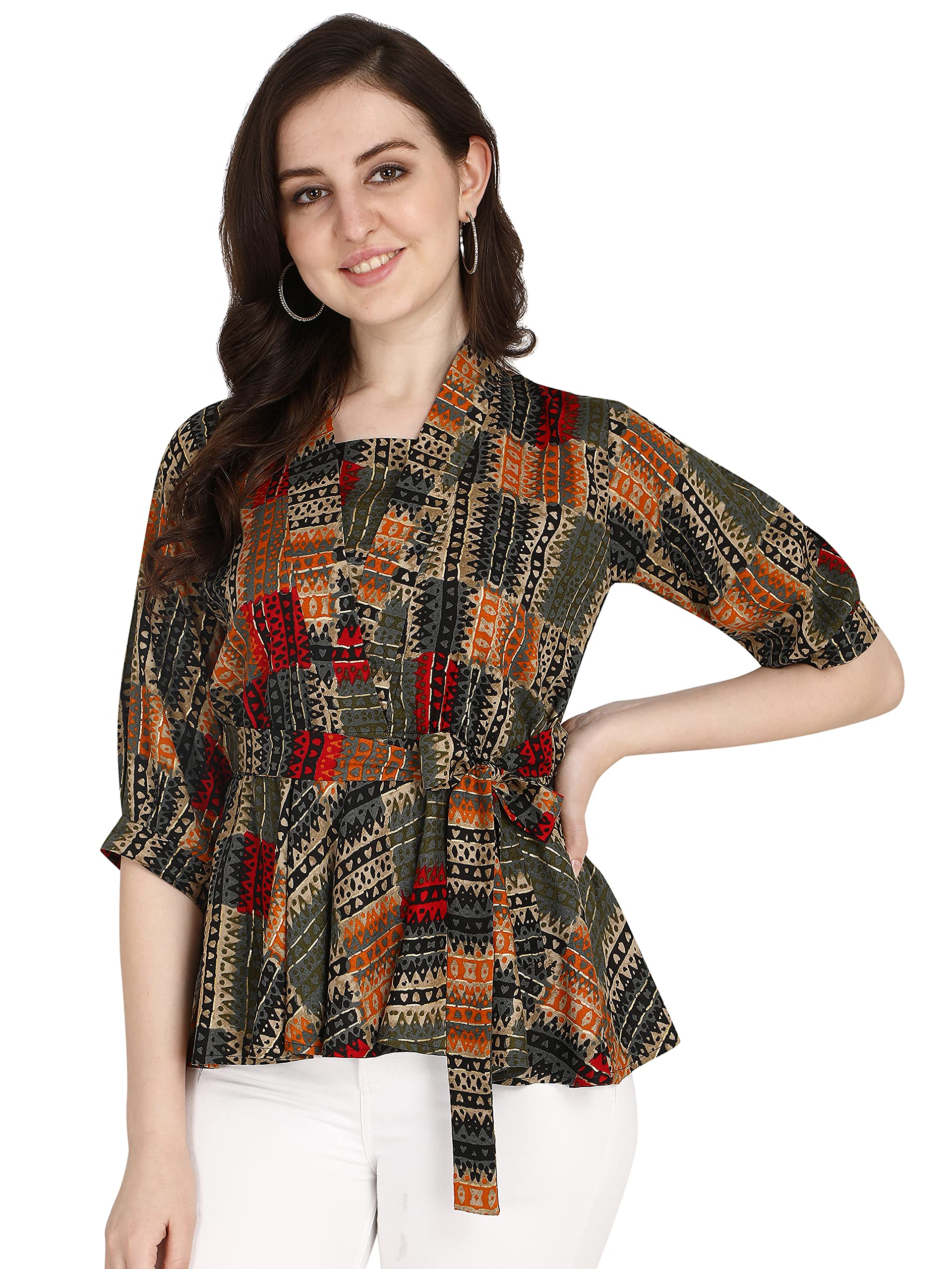dhruvi trendz Women's Regular Fit Top | Tops for Women | Tops for Jeans for Women | Rayon Tops for Women | Trendy Tops for Women | Western Tops for Women Stylish-picture-38