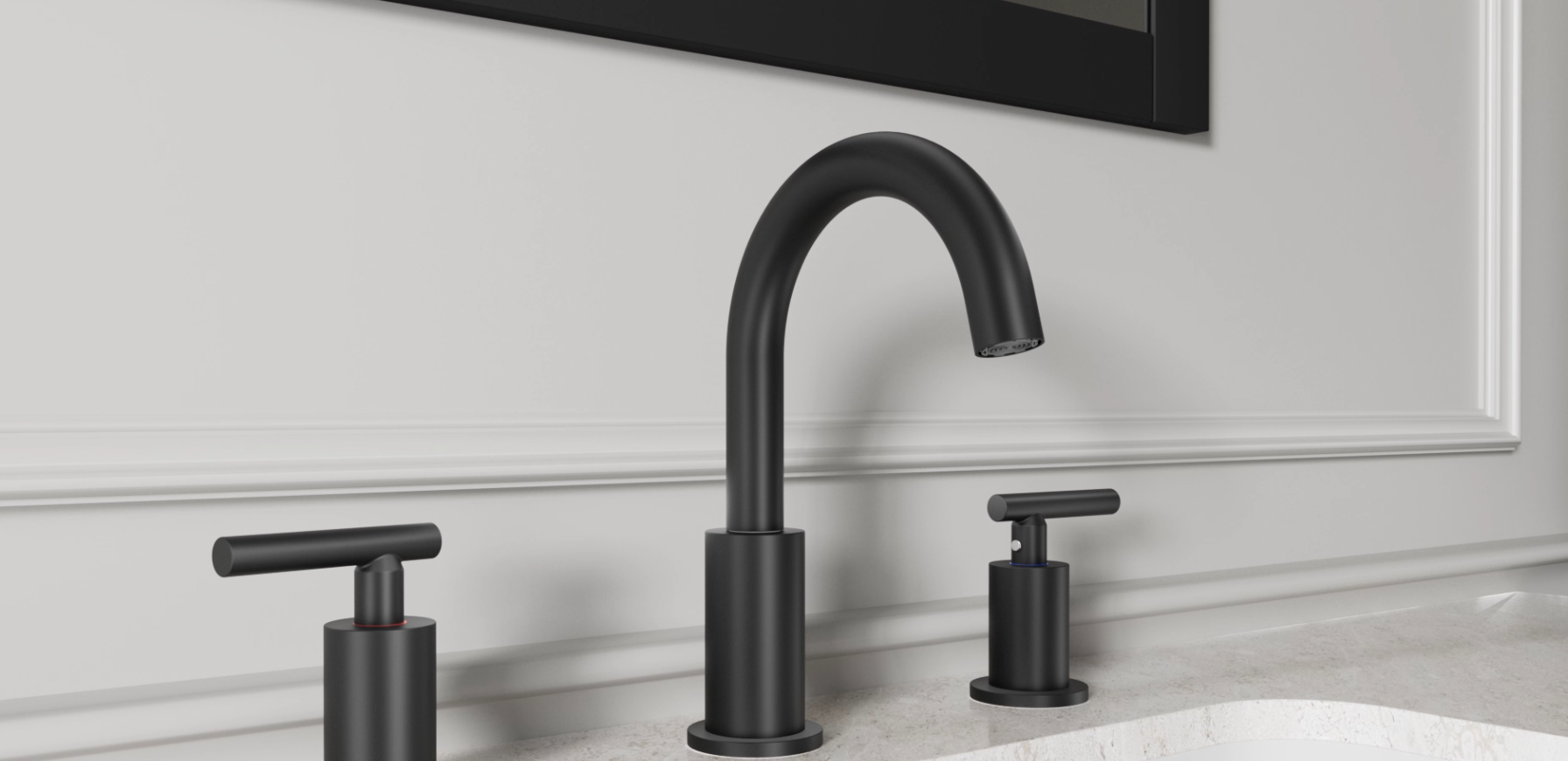 FORIOUS Bathroom Faucet 3 Hole 8