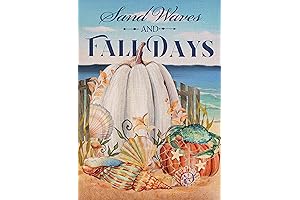 Ocean White Pumpkin Outdoor Fall Flag