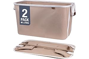 CleverMade Collapsible Tote: Luxurious Mocha 2-Pack