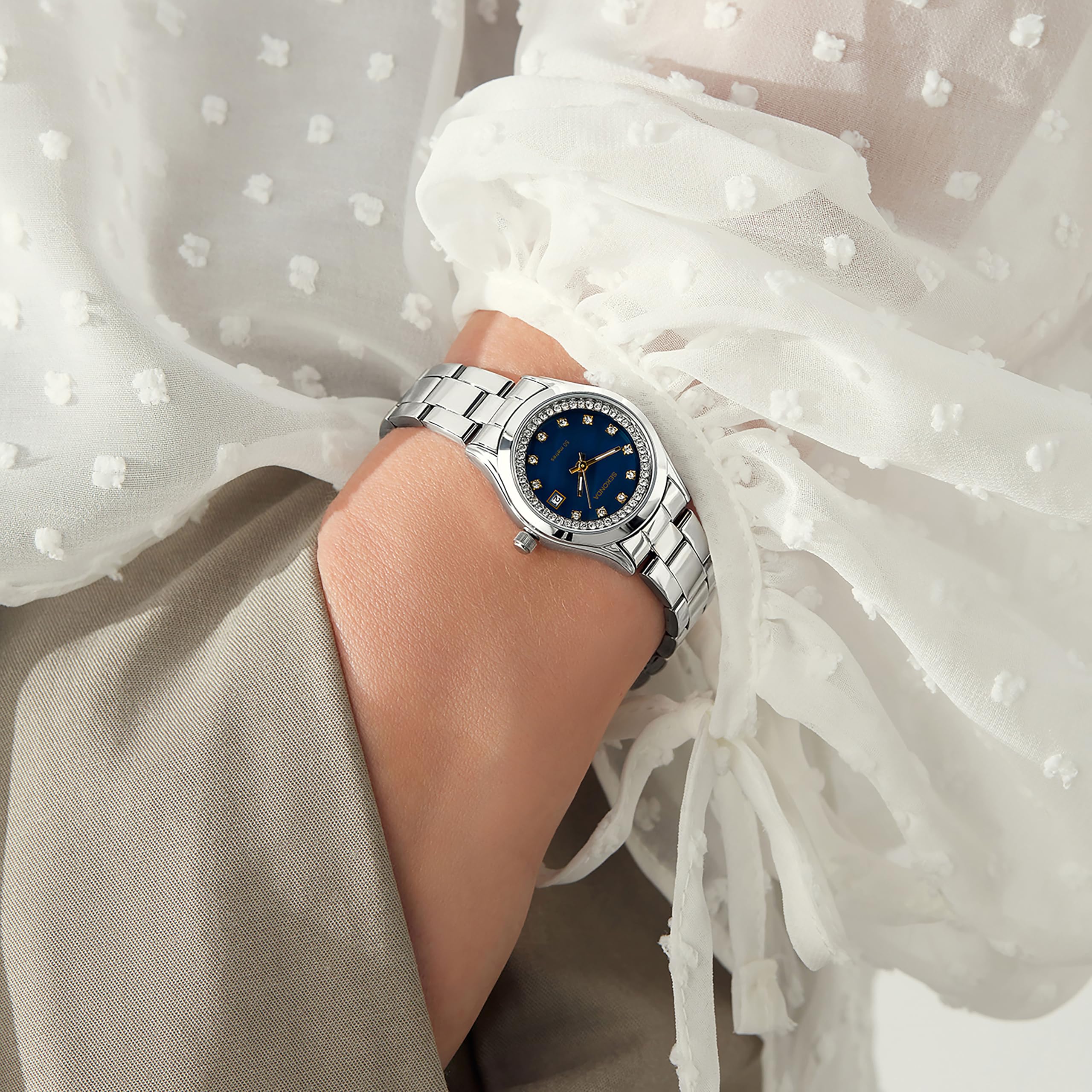 Sekonda Catherine Ladies 27mm Quartz Watch with Analogue Display, and Stainless Steel Bracelet