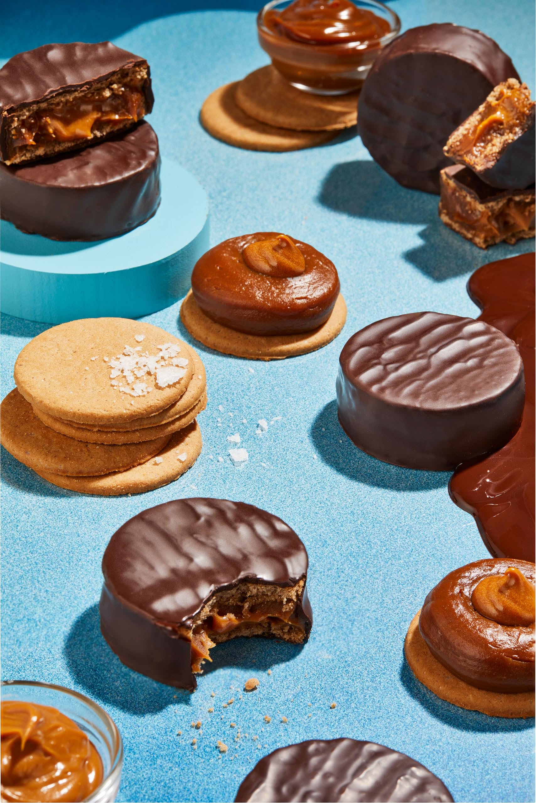 Alfajores Havanna Mar del Plata | Alfajores Argentinos de Chocolate | Galletas Cubiertas Rellenas de Dulce de Leche Con Sal Marina | 4 unidades | 360g