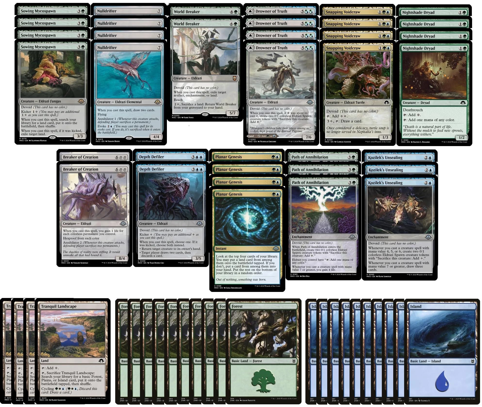 Amazon.com: Elite Eldrazi MTG Deck - Simic Blue Green - Massive