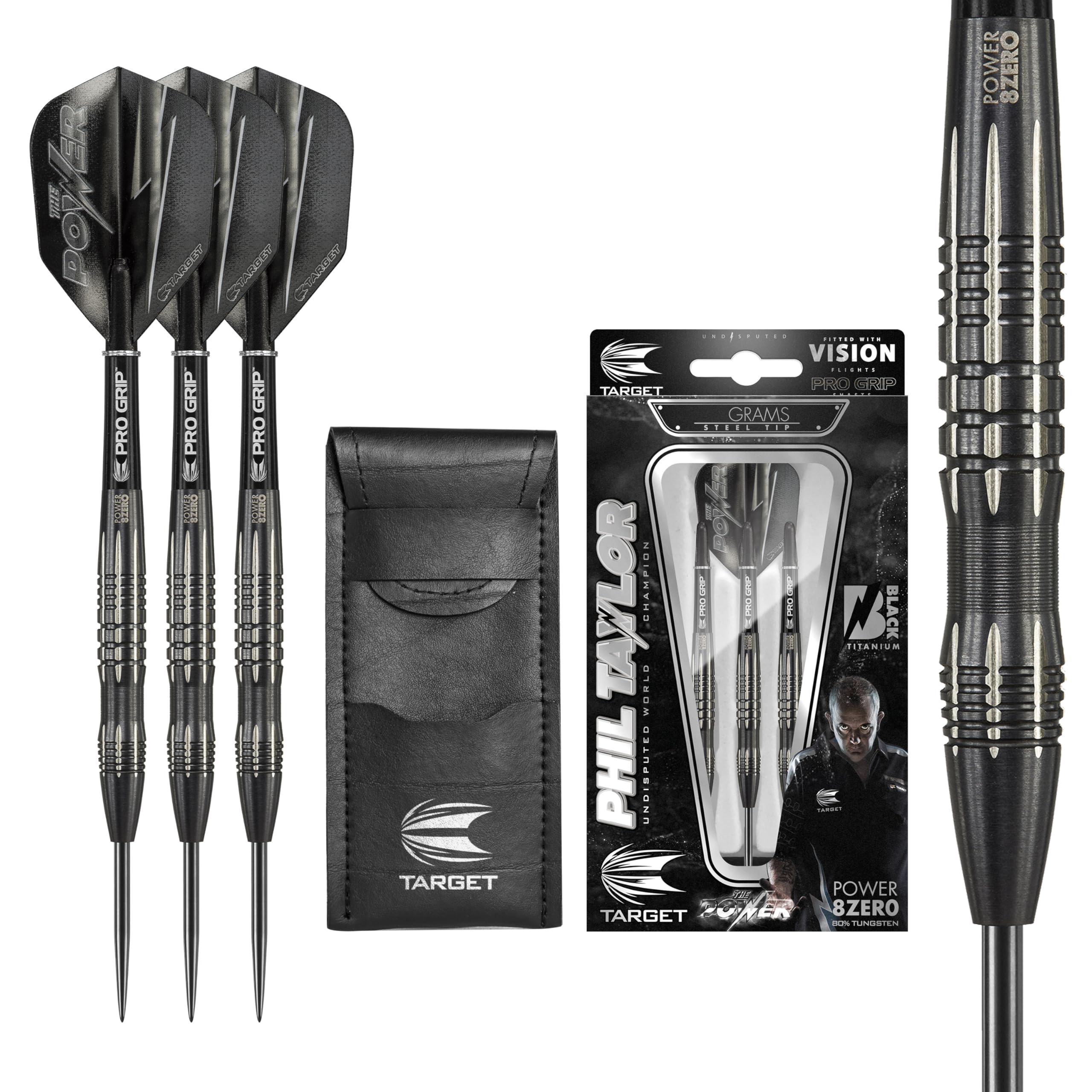 Amazon | ソフトダーツ TARGET POWER 8ZERO BLACK TITANIUM STEEL 24g