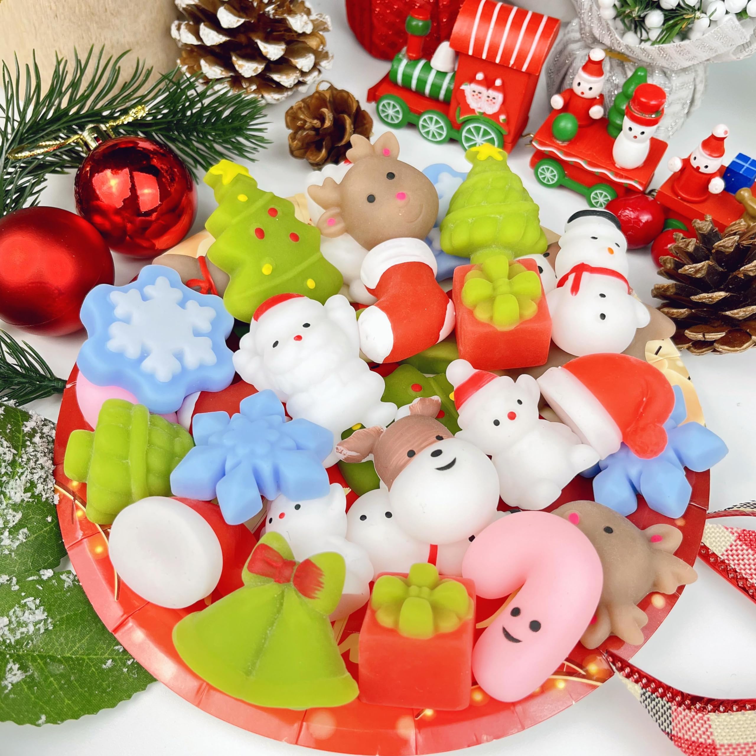 30 Squishies Mochi Kawaii Surtidos – Juguetes Antiestrés De Pascua Con Formas De Huevos, Pollitos Y Conejos, Ideales Para Regalos De Cumpleaños