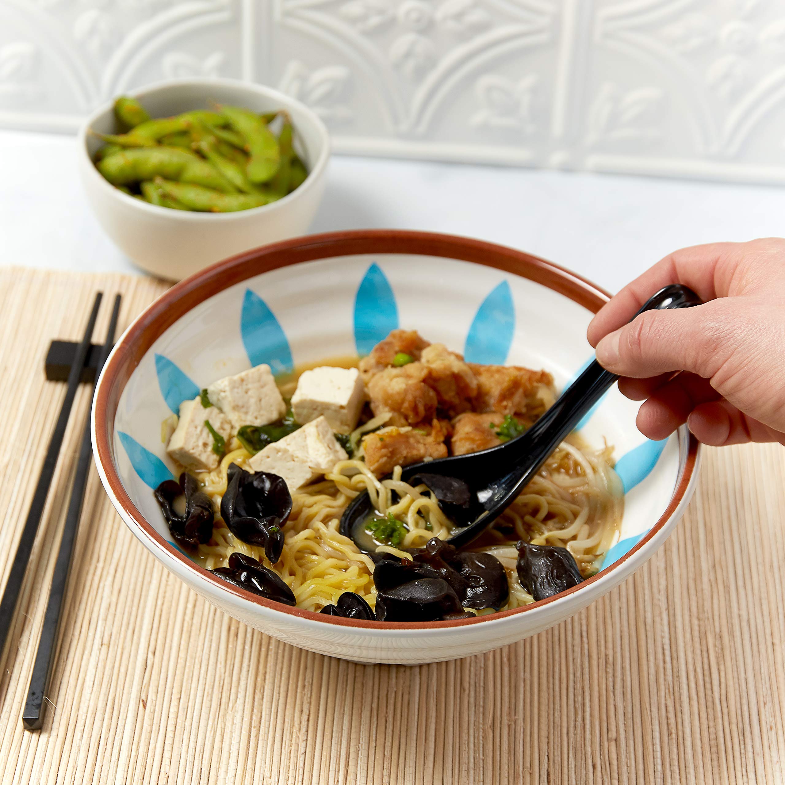 Buy Nytana Japanese Style Large Ramen Bowl Set 60 Oz (10 Piece), 9