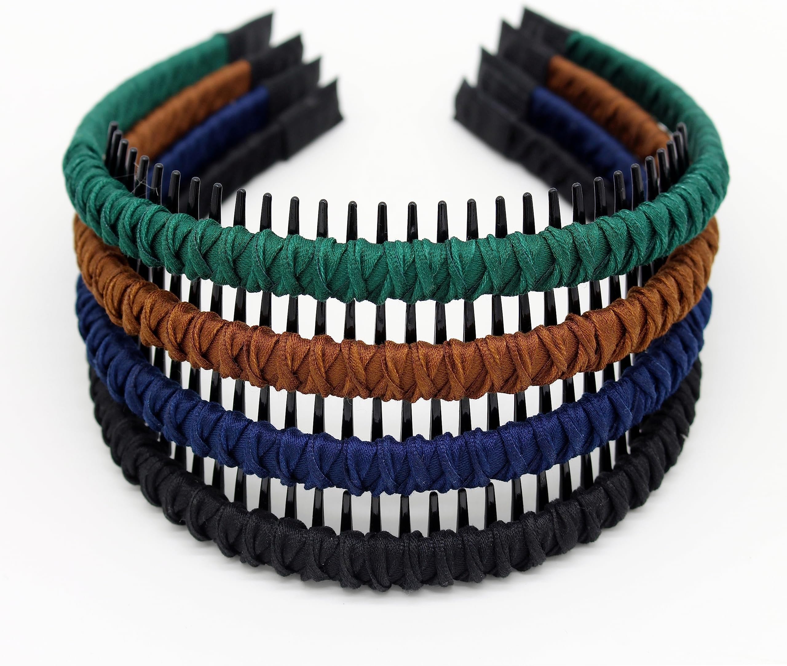 JOBAND Women's Fashion Headbands Hair Accessories for Women Non-slip Braided hair bands Comfy tooth comb Hair Hoop (4 color)