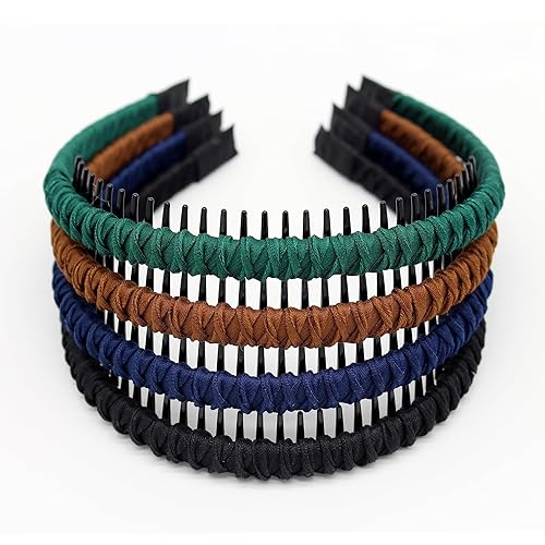 Vista 175 de Diademas negras de moda para mujer, accesorios para el cabello, bandas para la cabeza para el cabello corto, bandas antideslizantes para el cabello