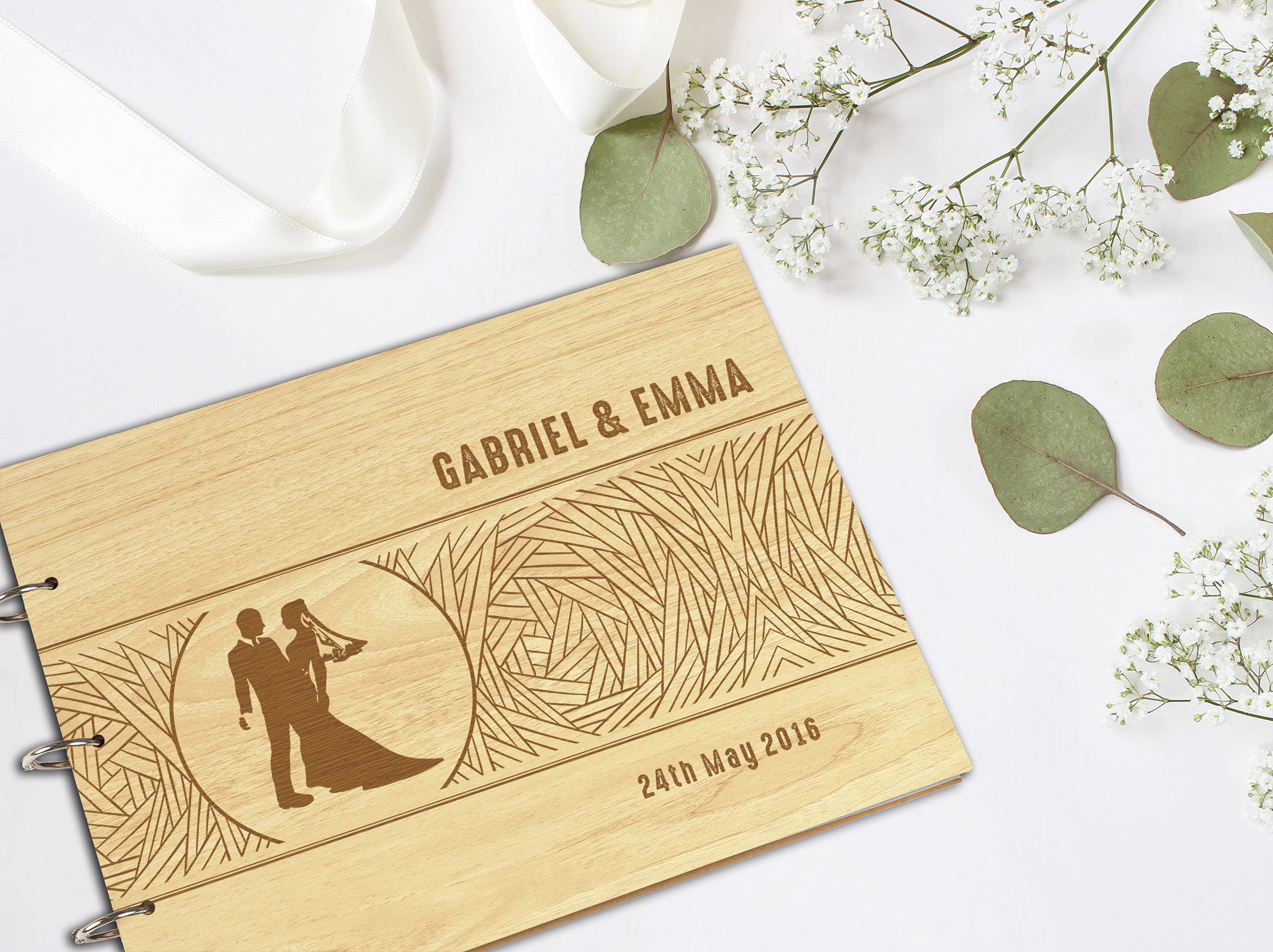 Carnet Bloc Notes Personnalisé Avec Couverture Bois / Bambou Gravé - Atelier Mumu