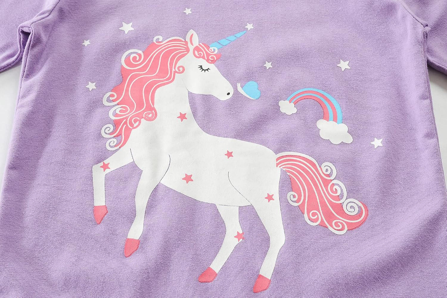 Little Hand Kids Girls Long Sleeve Pajamas Unicorn Sleepwears Dinosaur Pajama Cute Cat Pjs for Toddler Clothes 2-7 Years