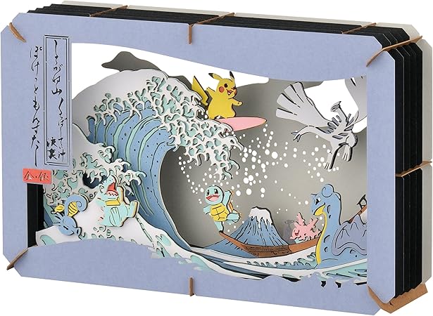 Amazon ポケモンセンターオリジナル ペーパーシアター 浮世絵 しろがね山 おもちゃ雑貨 おもちゃ