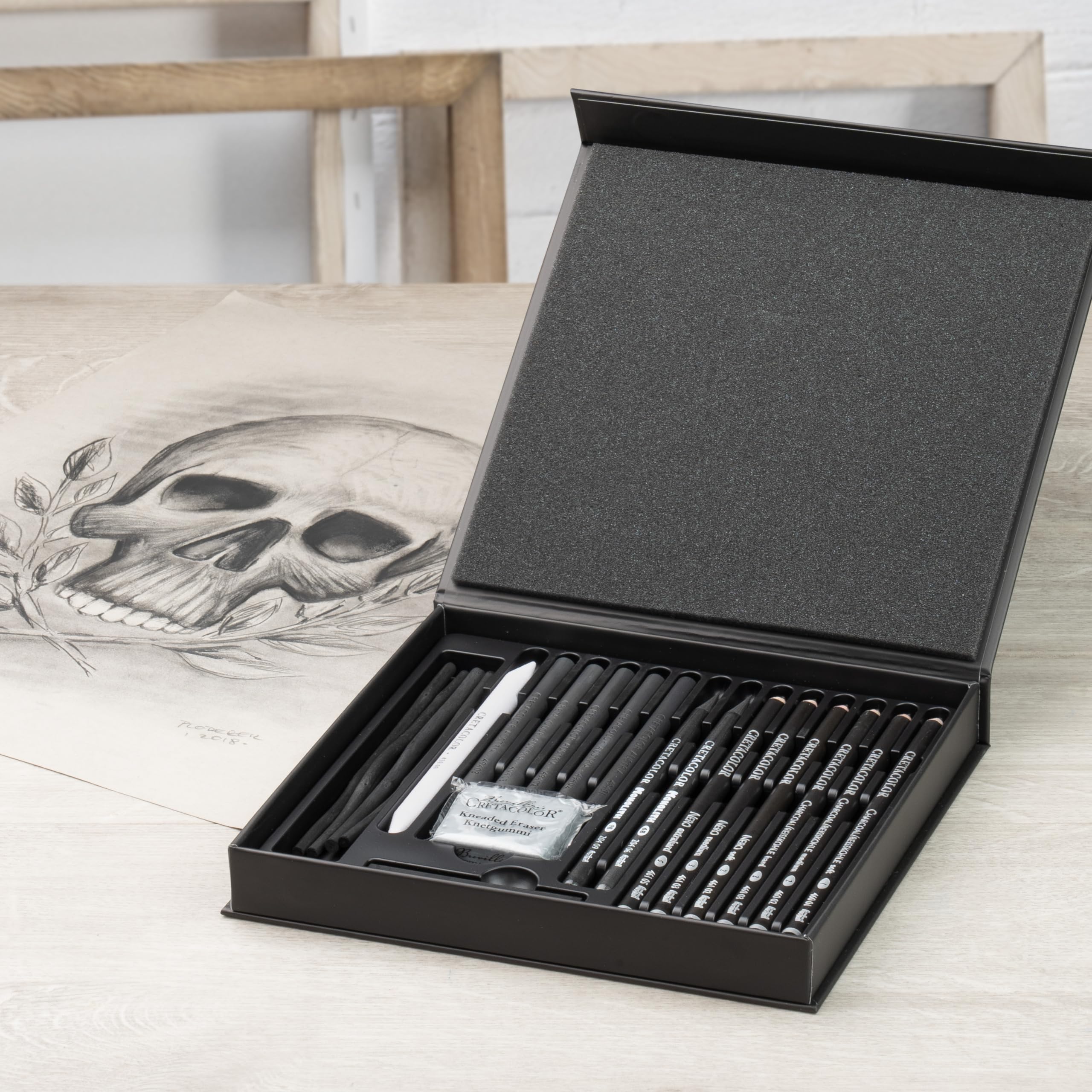 CRETACOLOR Zestaw 400 61 sztuk, czarny, 20-częściowy