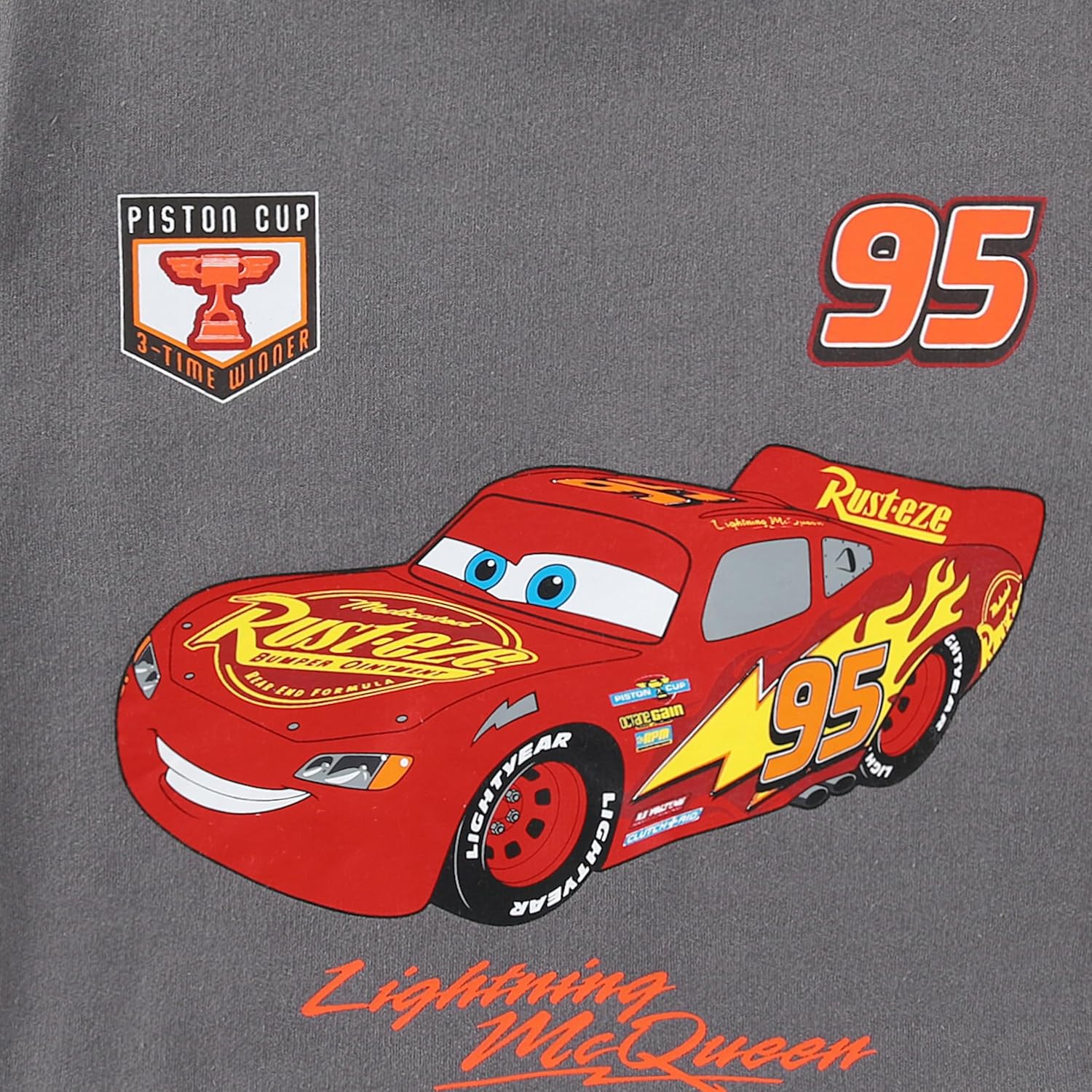 Disney Cars Lightning McQueen Boys Pullover Hoodie and Pants Set for Toddler and Big Kids - Image 5