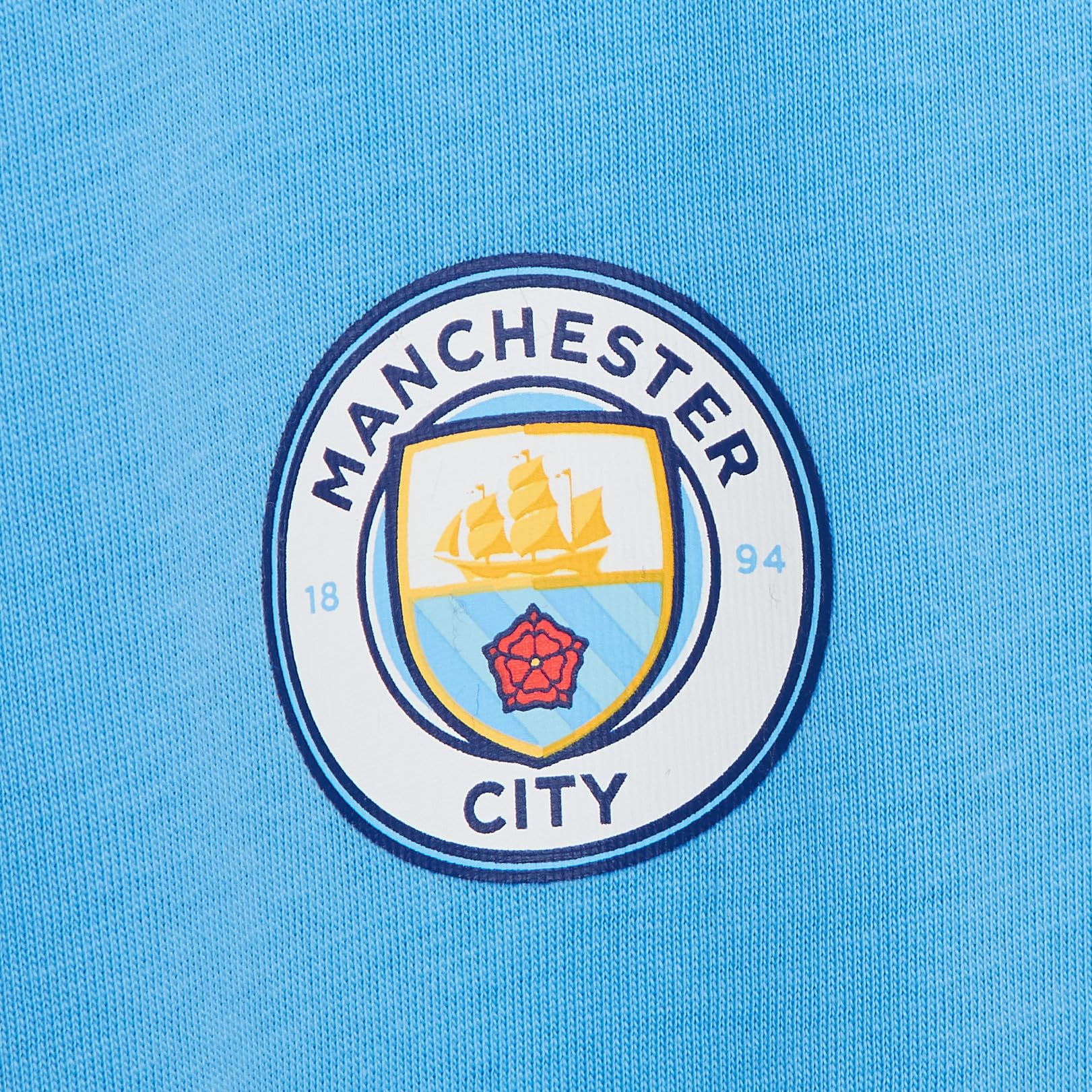 MANCHESTER CITY Pijama para niños + bata con capucha de 3 piezas, bata de fútbol + conjunto de pijama